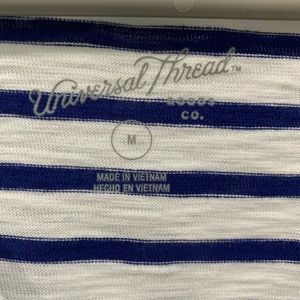 Universal threads, v-neck, blue and white striped, t-shirt dress!!!